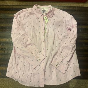 Women’s Talbots button down size XL nautical anchor design with tags.
